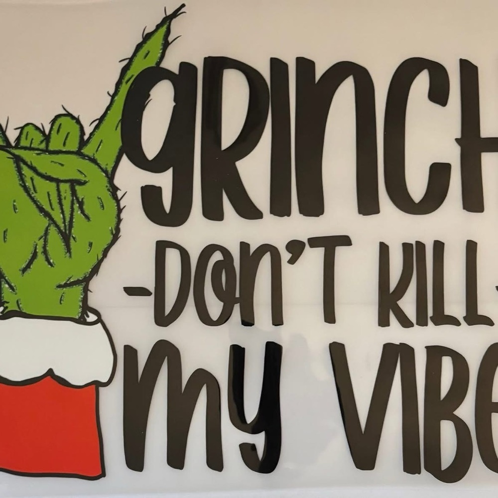 Grinch Graphic DTF transfer